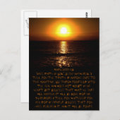 Mark 11:22-24 Carte postale (Devant / Derrière)