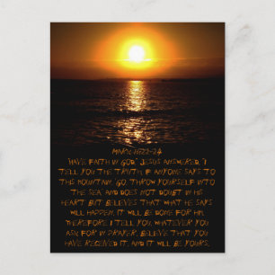 Mark 11:22-24 Carte postale