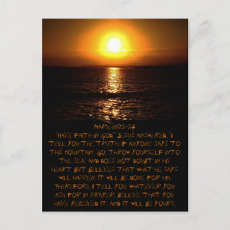 Mark 11:22-24 Carte postale