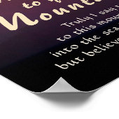 Mark 11:23 Speak met je mountainbbel Poster (Hoek)