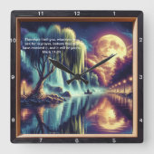 Mark 11:24 Horloge Divine : Art Inspirationnel Per (Recto)