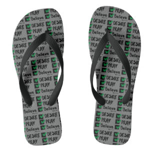 Mark 11:24 KJV Bijbel Schrift All-Over Unisex Teenslippers