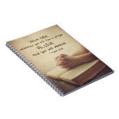 Mark 11:24 Waar u om vraagt in gebed Believe Notitieboek (Rechterzijde)