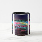 Mark 11:25 KJV Bijbelverse Pic Two-Tone Mok (Midden)