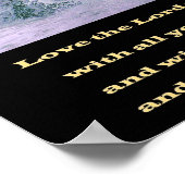 Mark 12:20 Aimez le Seigneur vos affiches de Dieu (Coin)