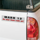 Mark 12 Jezus houdt ze recht omhoog Bumpersticker (Op Truck)