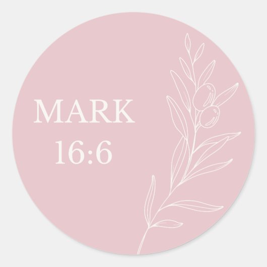 Mark 16:6 Easter Sticker – He Is Risen (Devant)