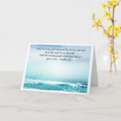 Mark 4:39 Jésus calme la carte de voeux de tempête (Fleur jaune)