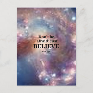 Mark 5:36 briefkaart