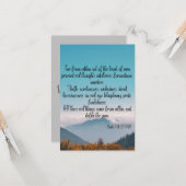 Mark 7:21-23 KJV Bible Écriture Pic Carte de voeux (Devant/Arrière en situation)