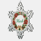Mark Baby’s First Christmas Snowflake Ornament (Rechts)
