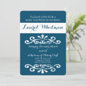 Mark Baby shower Invitation (Debout devant)