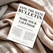 Mark Calendar Classic Bulletin Nieuwsblad Trouwen Save The Date