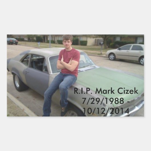 Mark Cizek Rechthoekige Sticker (Voorkant)