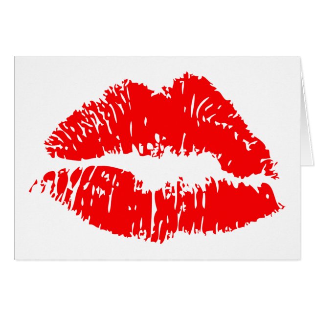 Mark de baiser rouge (Devant horizontal)