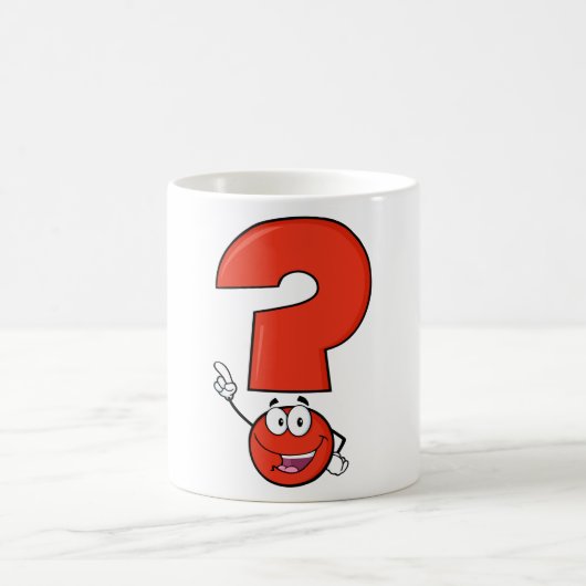 Mark de question rouge Mug (Centre)