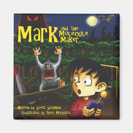 Mark en de Molecule Maker magneet (Voorkant)