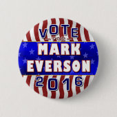 Mark Everson President 2016 Verkiezingsrepublikein Ronde Button 5,7 Cm (Voorkant)