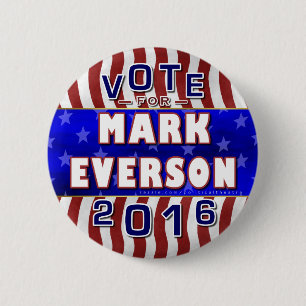 Mark Everson President 2016 Verkiezingsrepublikein Ronde Button 5,7 Cm