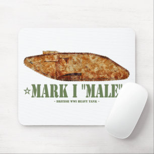 Mark I Mannelijke World War One Britse zware tank  Muismat