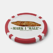 Mark I Mannelijke World War One Britse zware tank Poker Chips (Enkel)