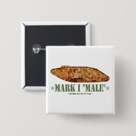 Mark I Mannelijke World War One Britse zware tank Vierkante Button 5,1 Cm