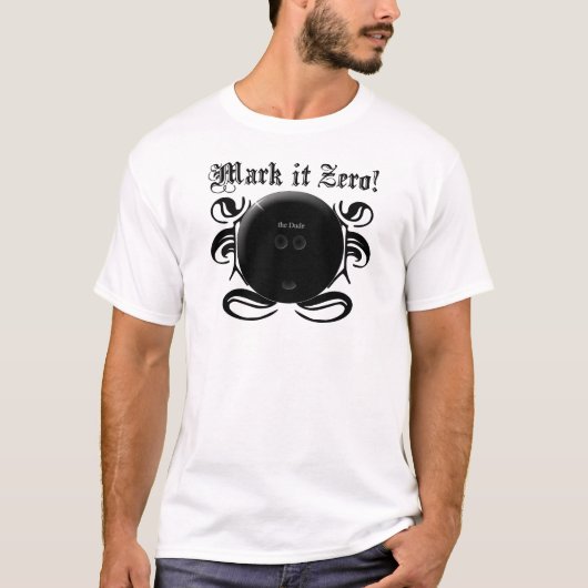 Mark it Zero! Funny Bowling Shirt (Voorkant)