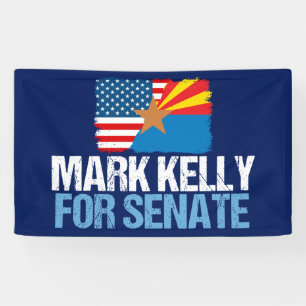Mark Kelly voor Senaat 2022 Verkiezing Arizona Spandoek