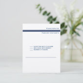 Mark Metallic Navy Bar Mitzvah Invitation Hébreu (Debout devant)