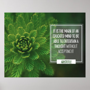 Mark of a Educated Mind Poster