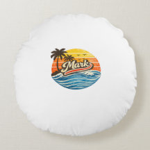 Mark Retro Sunset Naam Ontwerp