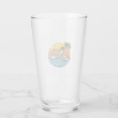 Mark Retro Sunset Name Design Glas (Achterkant)