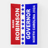 Mark Robinson Gouverneur North Carolina 2024 Spandoek (Verticaal)