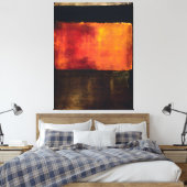 Mark Rothko art Canvas Afdruk (Insitu (Slaapkamer))