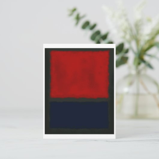 Mark Rothko art in digitale stijl 15 Briefkaart (Staand voorkant)