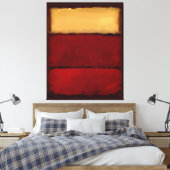 Mark Rothko art in digitale stijl 1 Canvas Afdruk (Insitu (Slaapkamer))