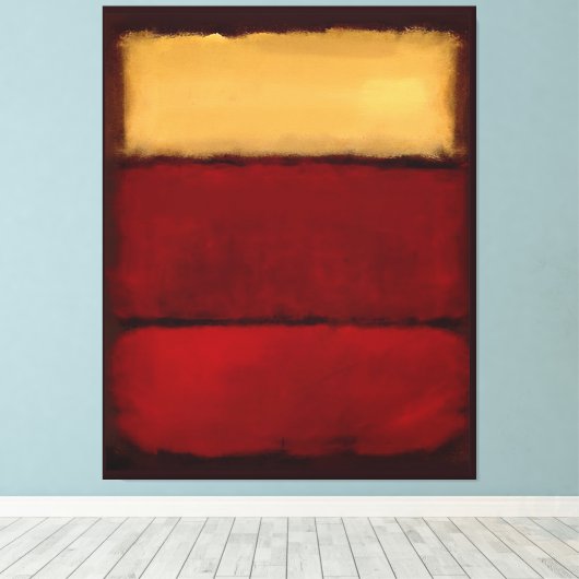 Mark Rothko art in digitale stijl 1 Canvas Afdruk (Insitu (Houten vloer))