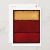 Mark Rothko art in digitale stijl 2 Briefkaart (Voorkant / Achterkant)