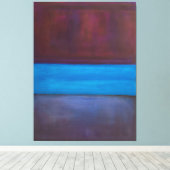 Mark Rothko art painting Canvas Afdruk (Insitu (Houten vloer))