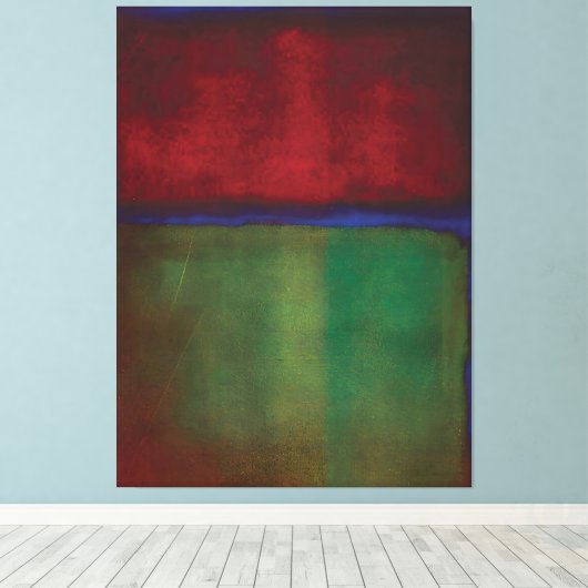 Mark Rothko art style Canvas Afdruk (Insitu (Houten vloer))