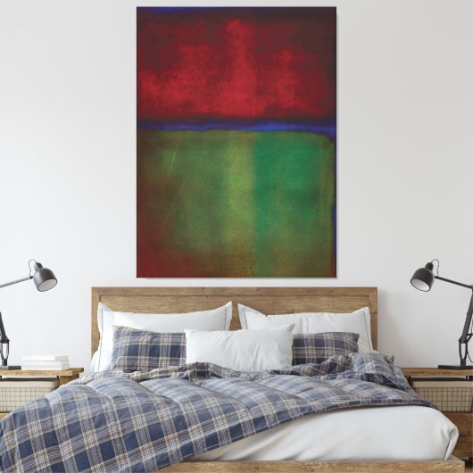 Mark Rothko art style Canvas Afdruk (Insitu (Slaapkamer))