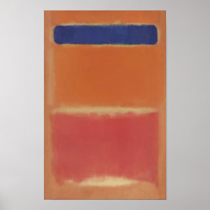 Mark Rothko - Blauw over Rood - 1953 Poster