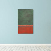 Mark Rothko - Groen en Maroon - 1953 Canvas Afdruk (Insitu (Houten vloer))