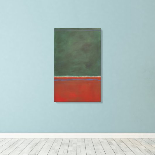 Mark Rothko - Groen en Maroon - 1953 Canvas Afdruk (Insitu (Houten vloer))