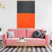 Mark Rothko - Groen en Tangerine op rood - 1956 Canvas Afdruk (Insitu (Woonkamer))