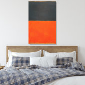 Mark Rothko - Groen en Tangerine op rood - 1956 Canvas Afdruk (Insitu (Slaapkamer))