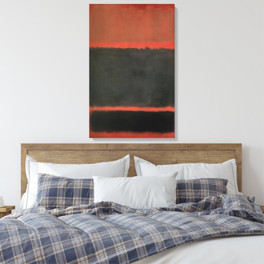 Mark Rothko - No.20 - 1957 Canvas Afdruk (Insitu (Slaapkamer))