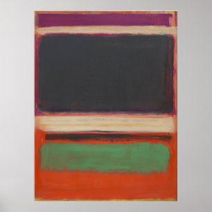 Mark Rothko - No.3No.13 (Magenta, Black, Green on  Poster