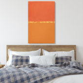 Mark Rothko - Sinaasappel, Rood, Sinaasappel - 196 Canvas Afdruk (Insitu (Slaapkamer))