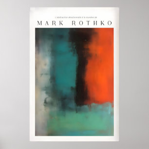 Mark Rothko stijl moderne canvas abstractie Poster